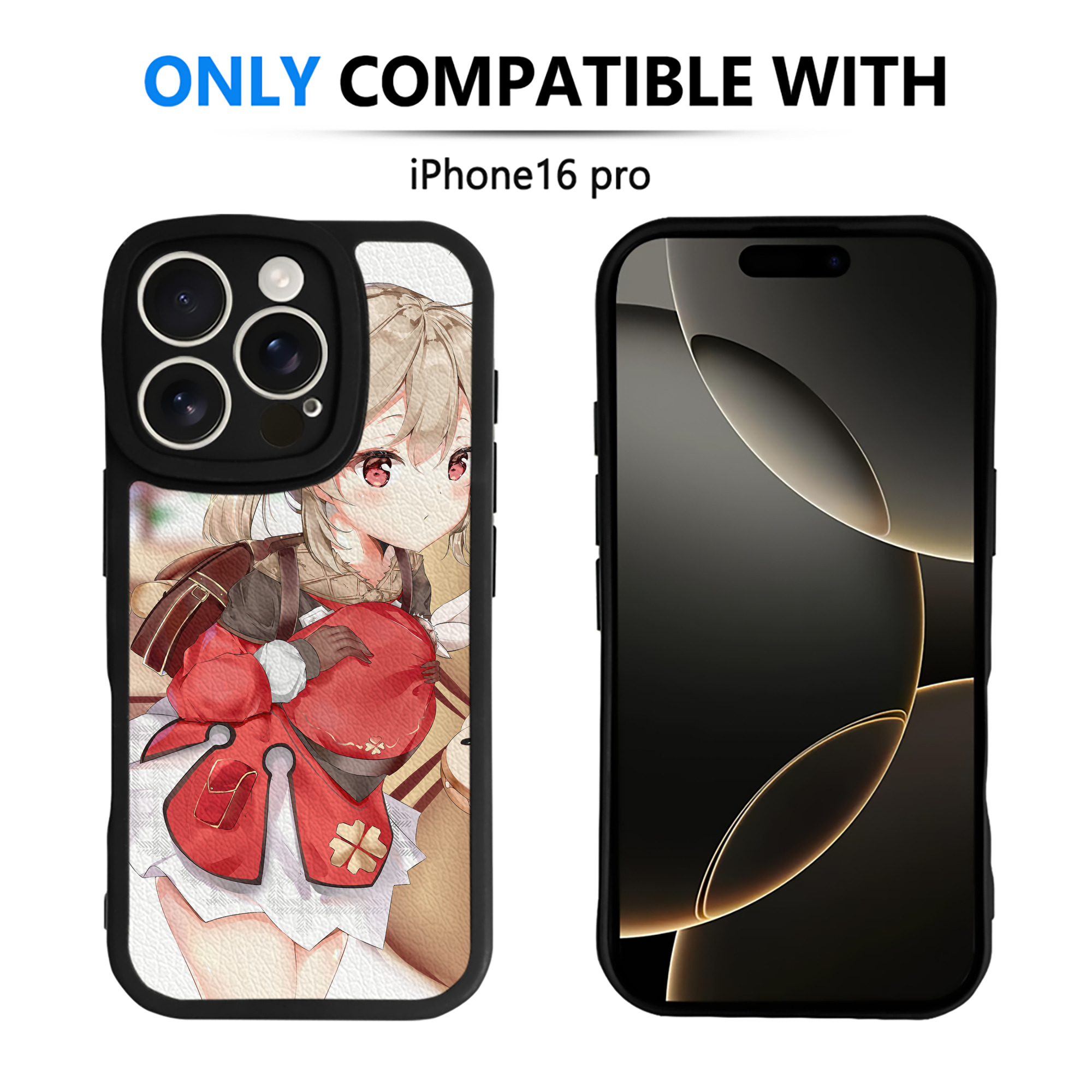 げんし神 genshin 【iPhone 16シリーズ対応】シリコンスマホケース（レザー調） 材質：シリコン